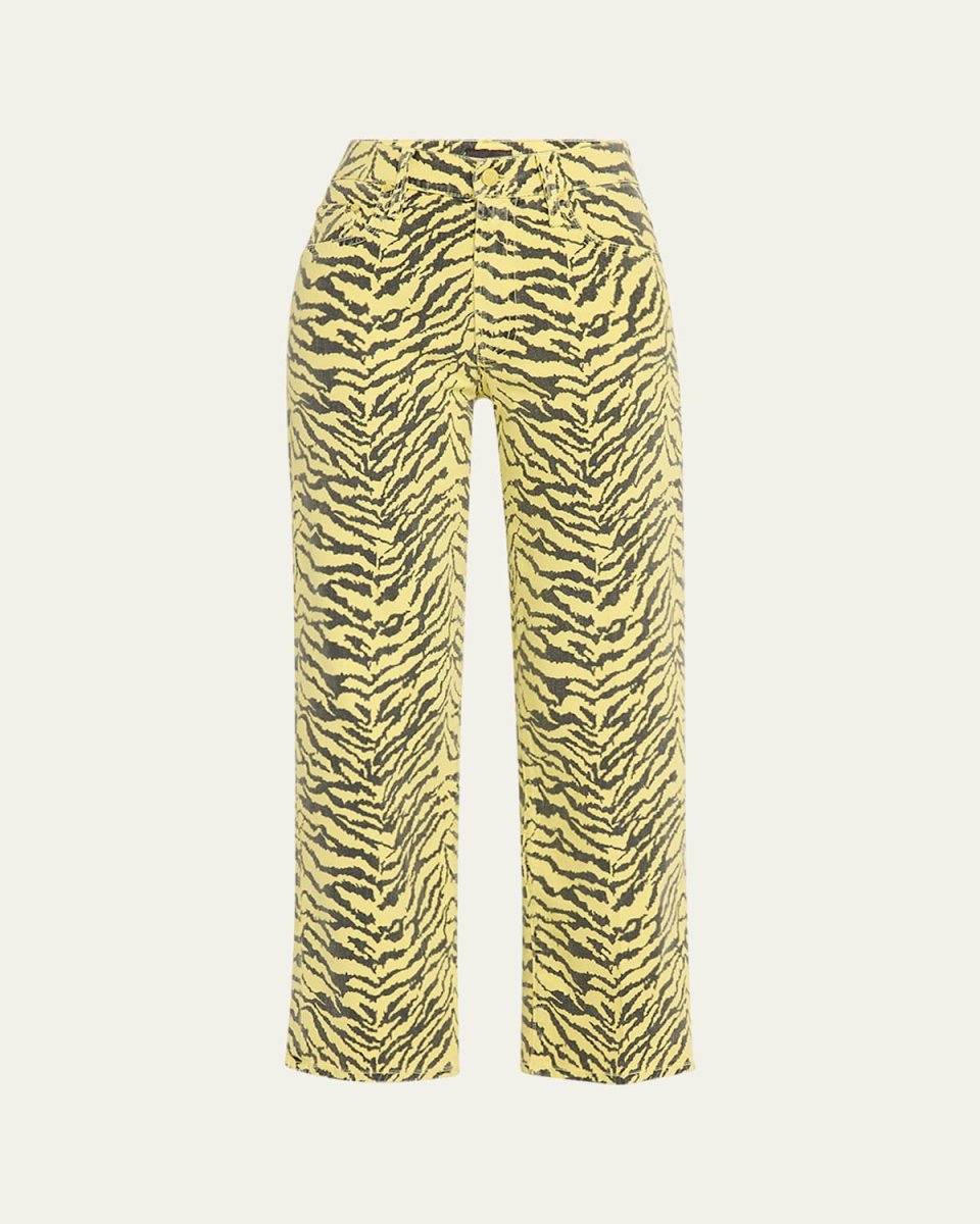 The Mid-Rise Zip Rambler Ankle Jeans